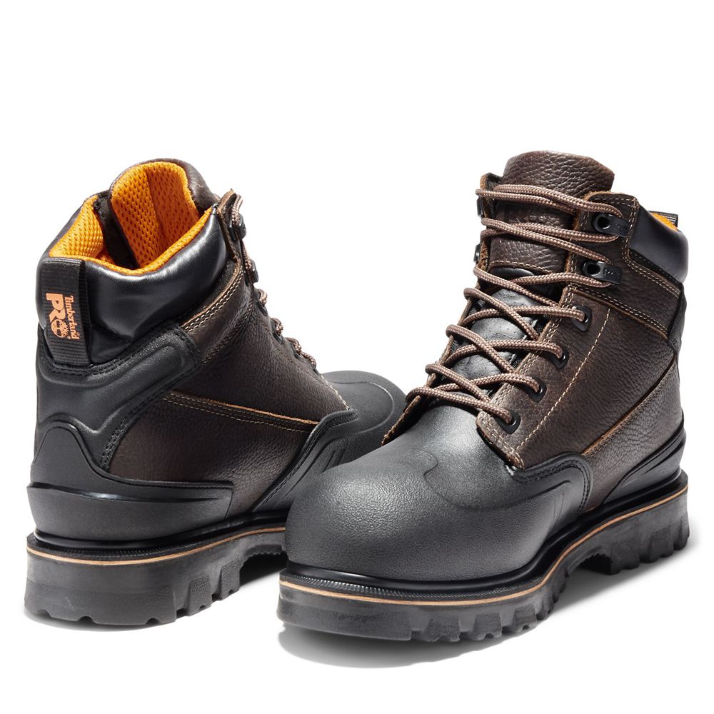 Bocanci De Muncă Timberland Barbati Maro/Negrii - Pro® Rigmaster 6\" Steel Toe - Romania - DWUIXV732